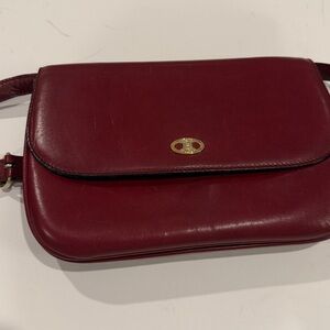 Vintage Authentic Celine Leather Crossbody Bag